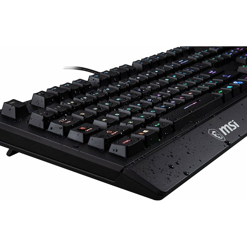 Gaming Tastatur MSI Vigor GK20 Qwerty Spanisch Schwarz LED RGB