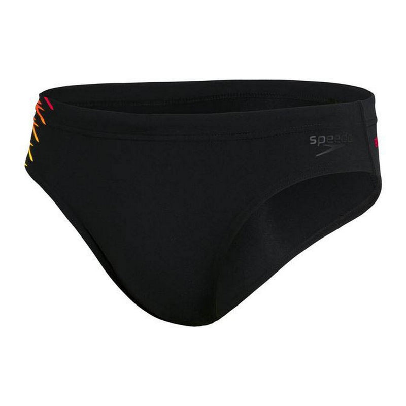 Herren Badehose Speedo Tech Panel 7cm Brief AM Schwarz