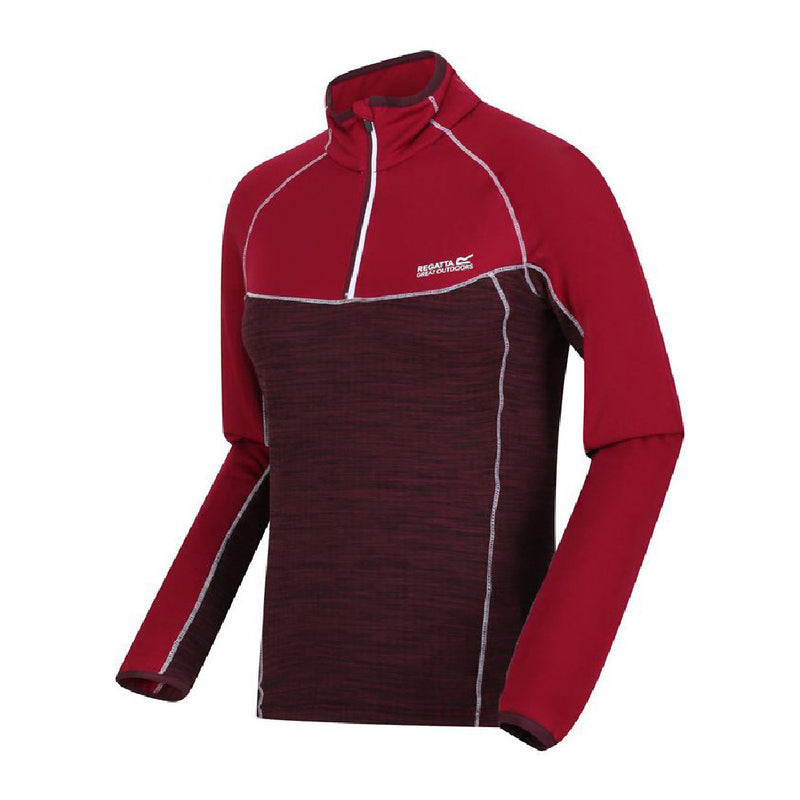 Fleece Regatta Hepley Lightweight Half-Zip Dunkelrot