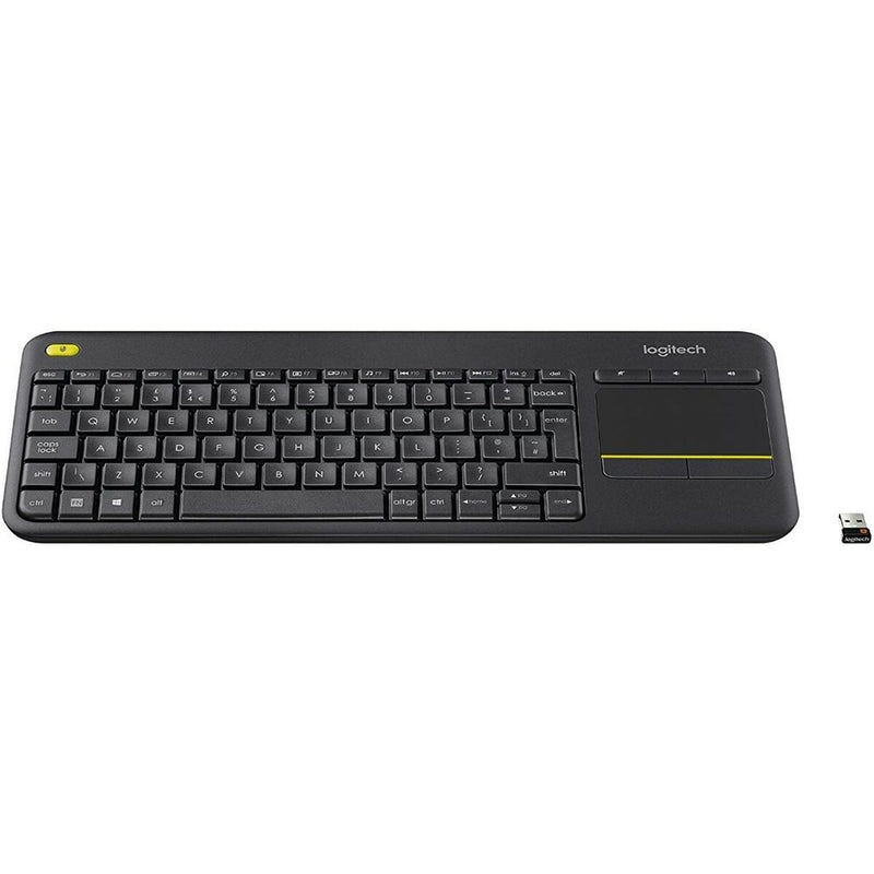 Touchpad mit Tastatur Logitech 920-007129 Wireless Französisch AZERTY (Restauriert B)