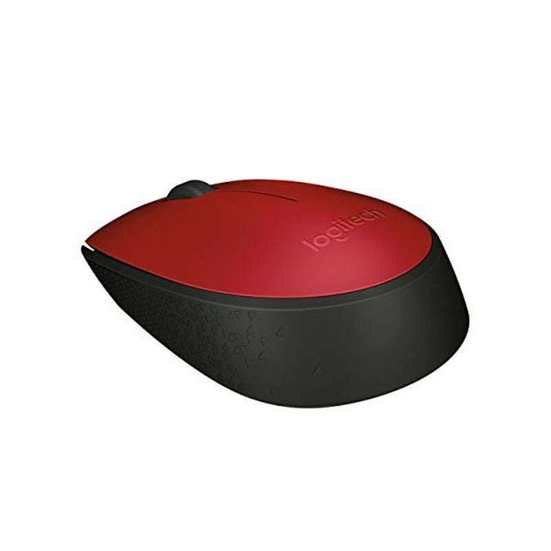 Schnurlose Mouse Logitech M171 1000 dpi Schwarz Rot