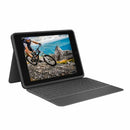 iPad-Case + Tastatur Logitech Rugged Folio Schwarz 10,2"