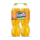 Erfrischendes Getränk Fanta Orange (2 x 2 L)