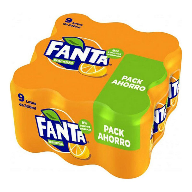 Erfrischendes Getränk Fanta Orange (9 x 33 cl)