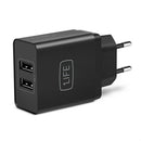 Wandladegerät 1LIFE 1IFEPA2USB USB Schwarz