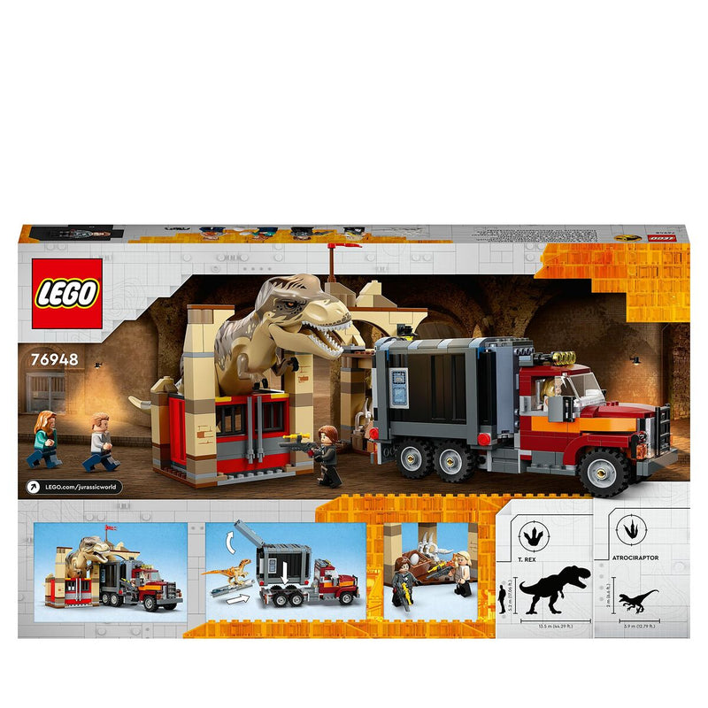 Playset Lego 76948 Jurassic World T-Rex and Atrociraptor Escape