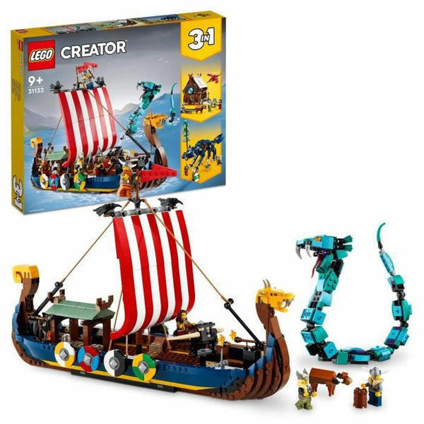 Playset Lego 31132 Creator 3-in-1 Viking Ship and Midgard Serpent (1192 Stücke)