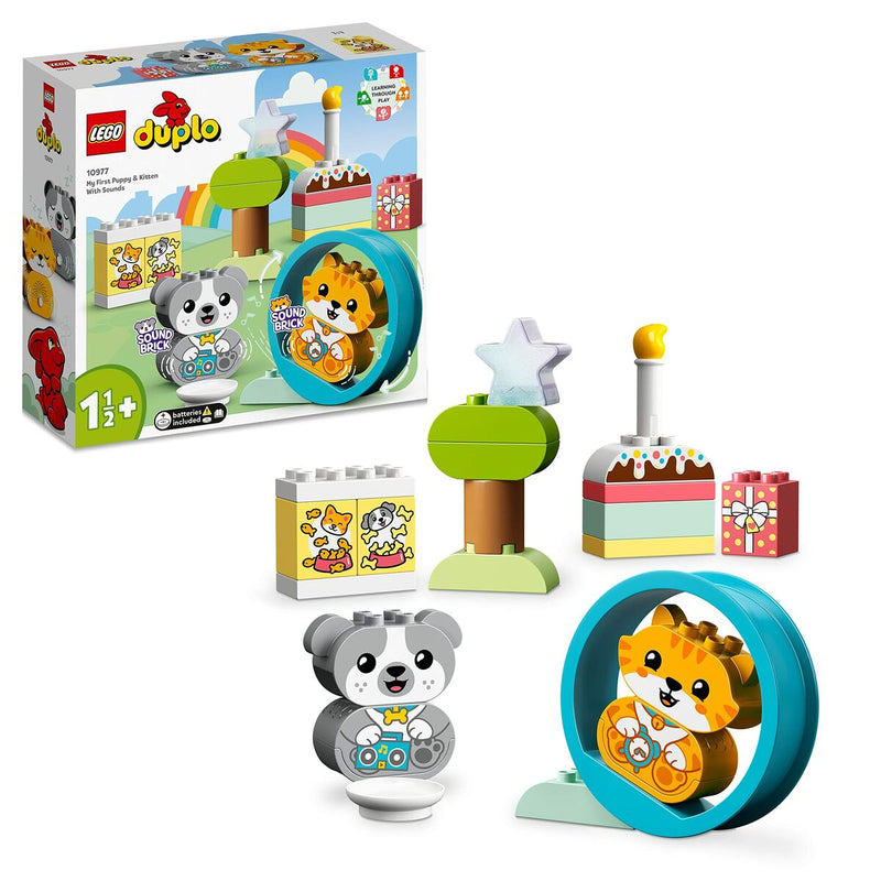 Playset Lego 10977 DUPLO My First Puppy Kitten (22 Stücke)