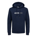 Herren Sweater mit Kapuze Jack & Jones  JJNEO SWEAT HOOD 12223701 Marineblau