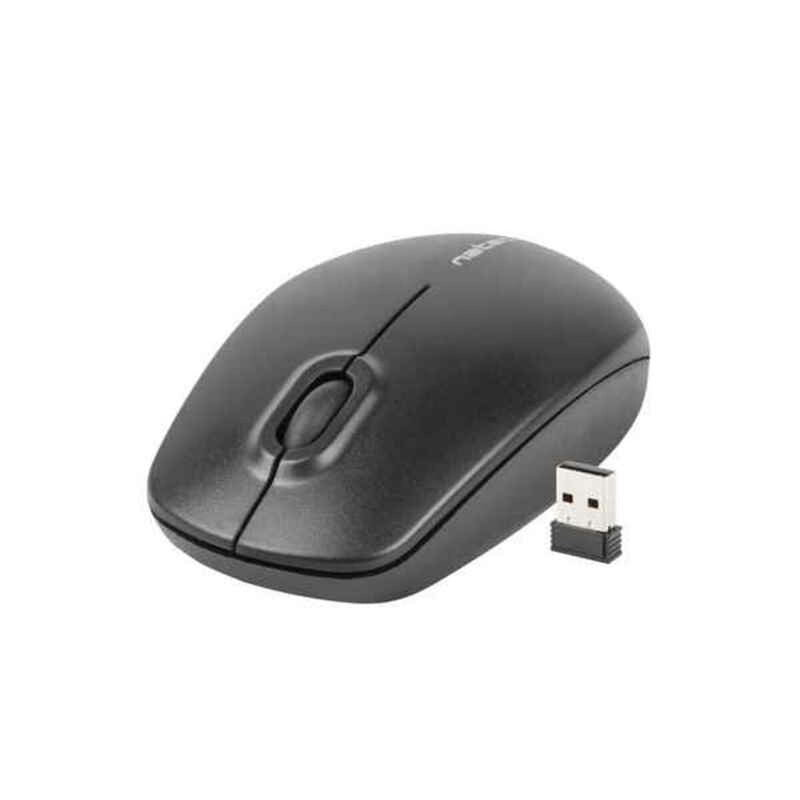 Schnurlose Mouse Natec Merlin 1600 DPI Schwarz