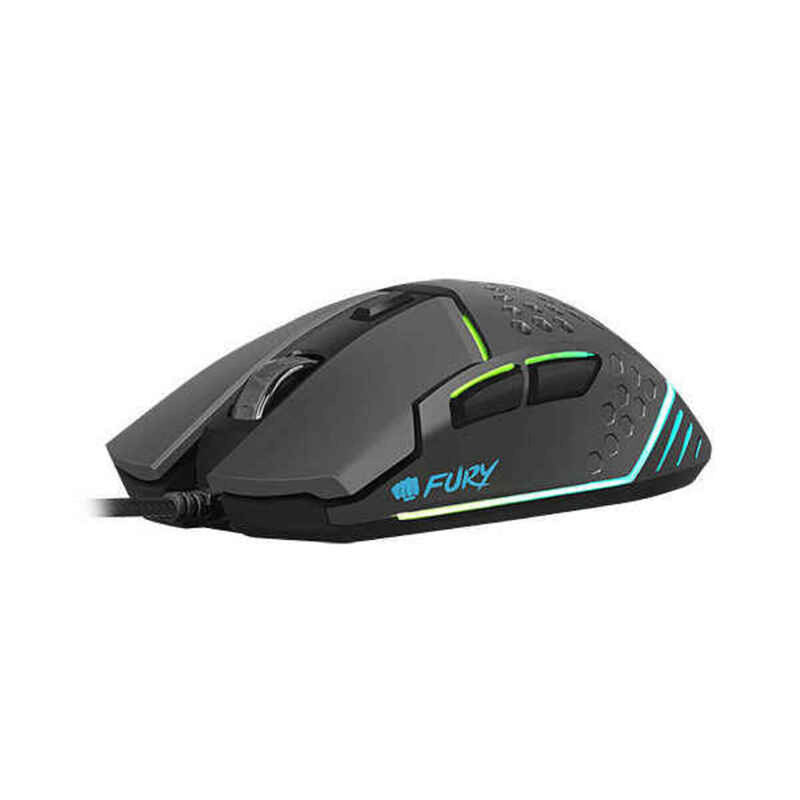 Gaming Maus Fury Battler RGB 6400 DPI Schwarz