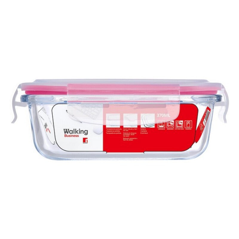 Lunchbox hermetisch Bergner Rot Borosilikatglas (800 ml)