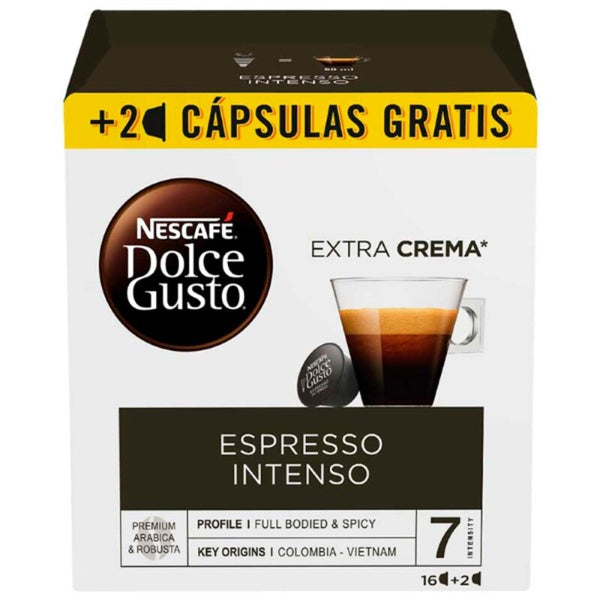 Kaffeekapseln Nescafé Dolce Gusto Espresso Intenso (18 uds)