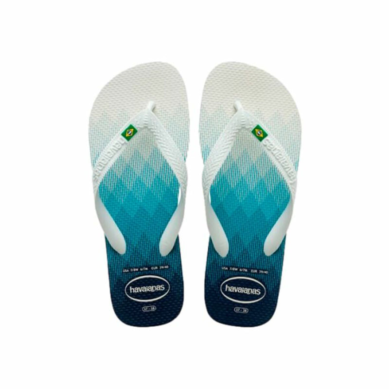 Flip Flops für Männer Havaianas Brasil Fresh Blau Weiß