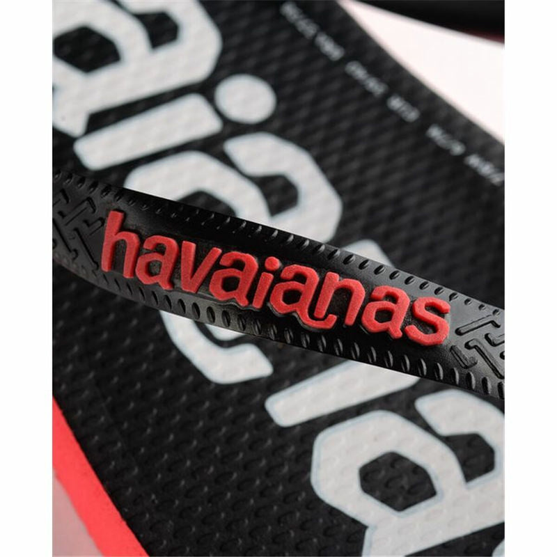 Flip Flops für Frauen Havaianas Top Logomania Rot Schwarz