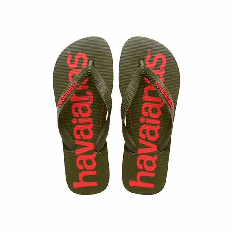 Flip Flops für Frauen Havaianas Top Logomania Rot Dunkelgrün Olive