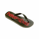 Flip Flops für Frauen Havaianas Top Logomania Rot Dunkelgrün Olive