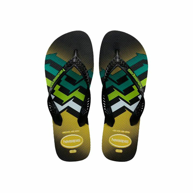 Flip Flops für Frauen Havaianas Power Light grün Schwarz