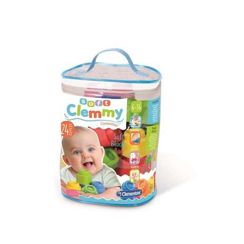 Baukasten mit Blöcken Baby Clemmy Clementoni (24 pcs) (13 x 20,5 x 26,5 cm)