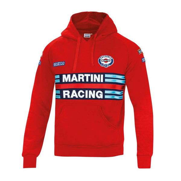 Herren Sweater mit Kapuze Sparco MARTINI RACING Rot Größe M