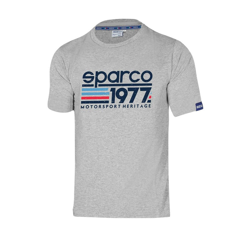 Herren Kurzarm-T-Shirt Sparco 1977 Grau S