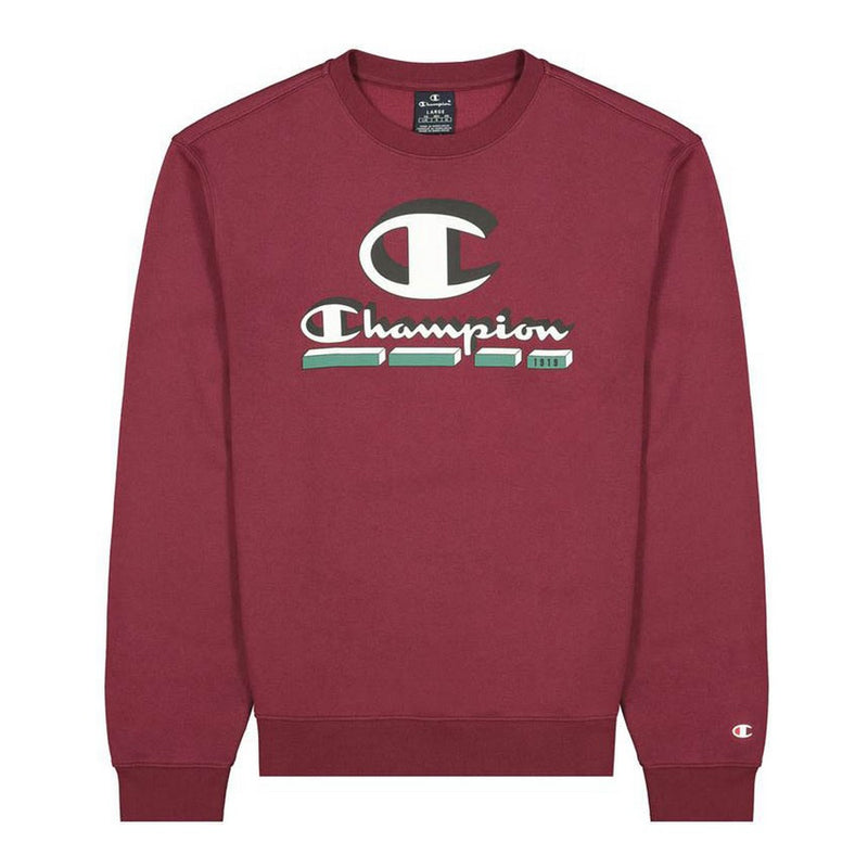 Herren Sweater ohne Kapuze Champion Crewneck Rot