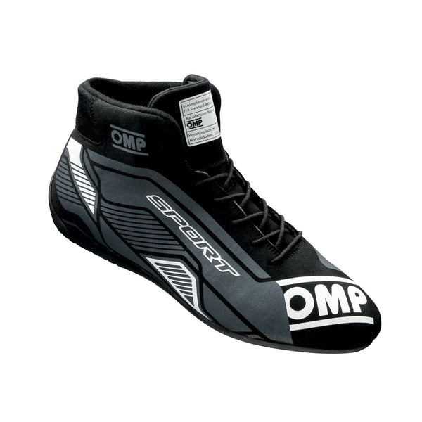 Rennstiefel OMP Sport Schwarz/Weiß (Größe 43)