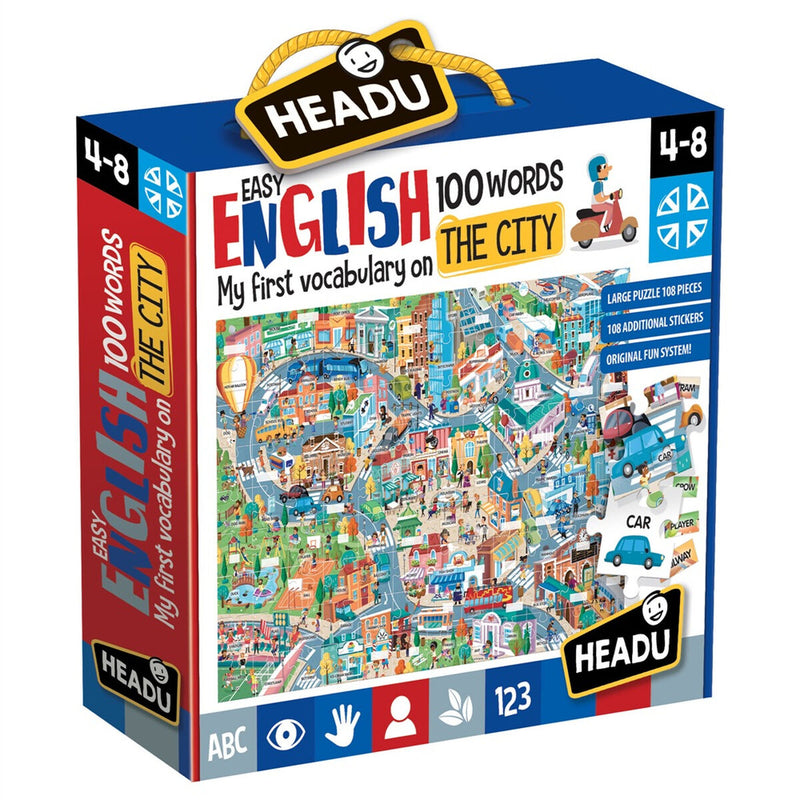 Kinderpuzzle HEADU Easy English 100 Words The City	 Englisch