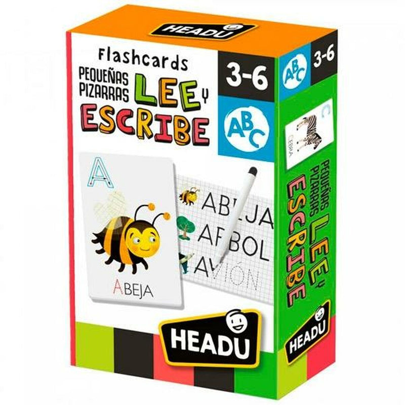 Spiel Kindererziehung HEADU Flash Card Lee y escribe Spanisch