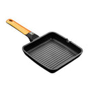 Grillofen mit Rillen BRA A281422 Ø 28 cm Schwarz Orange Edelstahl