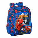 Schulrucksack Spiderman Great power Rot Blau (32 x 38 x 12 cm)