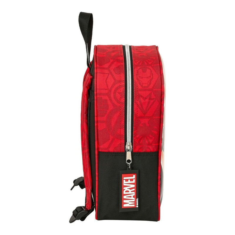 Schulrucksack The Avengers Infinity Rot Schwarz (22 x 27 x 10 cm)