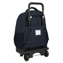 Schulrucksack mit Rädern F.C. Barcelona Granatrot Marineblau (33 x 45 x 22 cm)