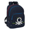 Schulrucksack Benetton Sixties Marineblau (32 x 42 x 15 cm)