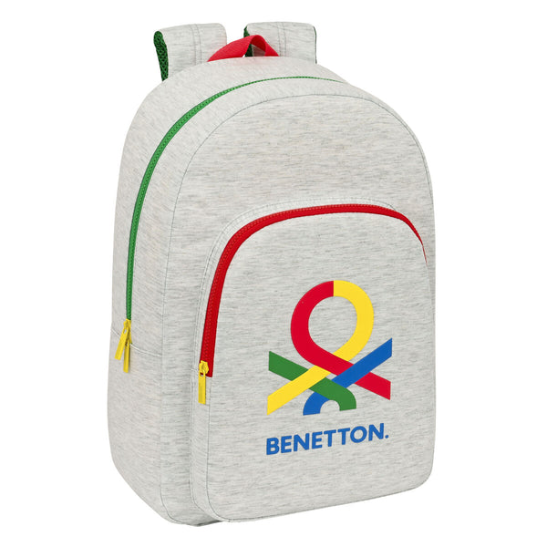 Schulrucksack Benetton Pop Grau (30 x 46 x 14 cm)