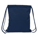 Rucksacktasche mit Bändern Benetton Love Marineblau (35 x 40 x 1 cm)