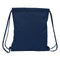 Rucksacktasche mit Bändern Benetton Love Marineblau (35 x 40 x 1 cm)