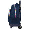 Schulrucksack mit Rädern Benetton Love Marineblau (33 x 45 x 22 cm)