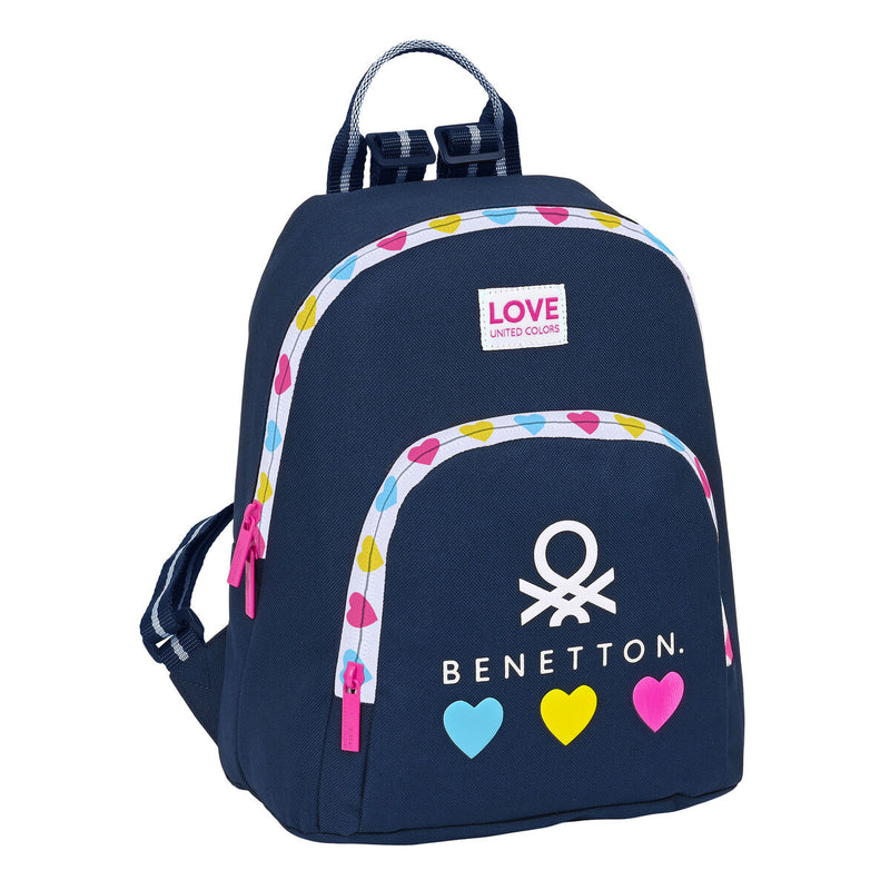 Lässiger Rucksack Benetton Love Marineblau 13 L