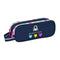 Zweifaches Mehrzweck-Etui Benetton Love Marineblau (21 x 8 x 6 cm)