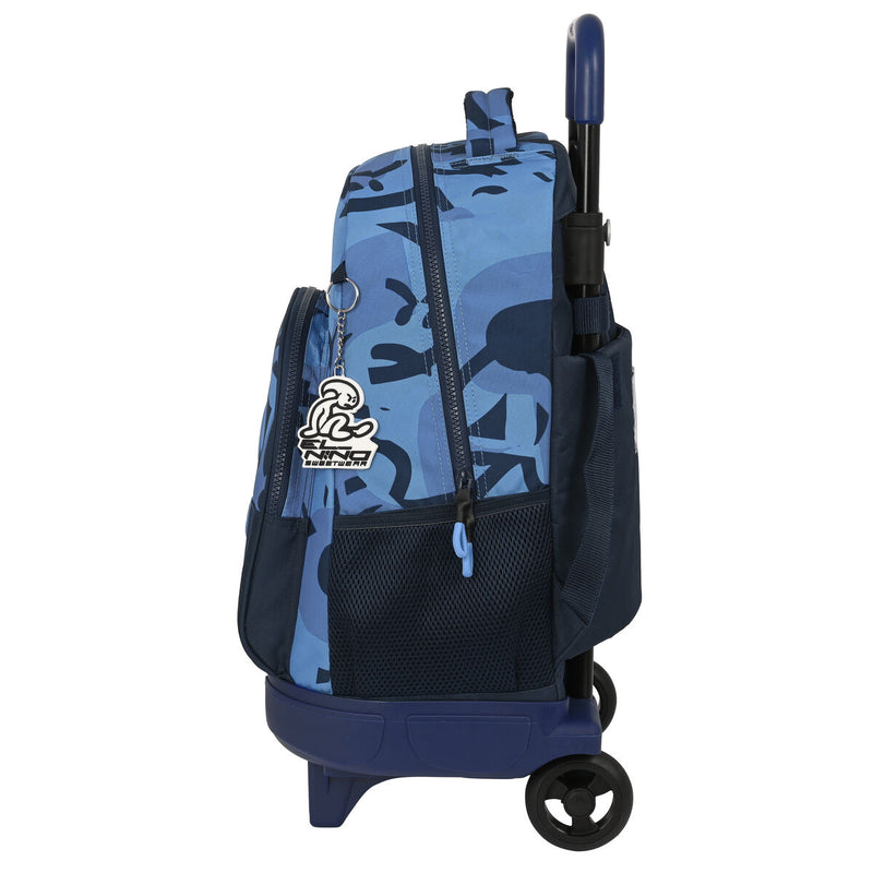 Schulrucksack mit Rädern El Niño Bahia Blau (33 x 45 x 22 cm)