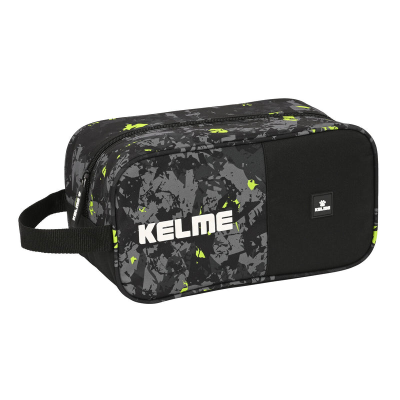 Schuhtasche für die Reise Kelme Jungle Schwarz Grau Neongrün (29 x 15 x 14 cm)