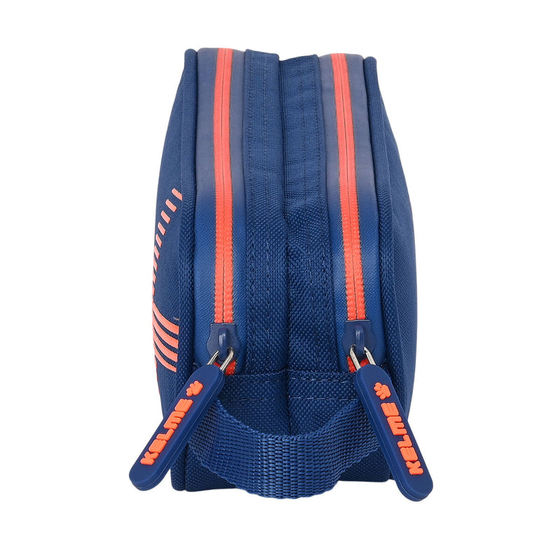 Zweifaches Mehrzweck-Etui Kelme Navy blue Orange Marineblau (21 x 8 x 6 cm)