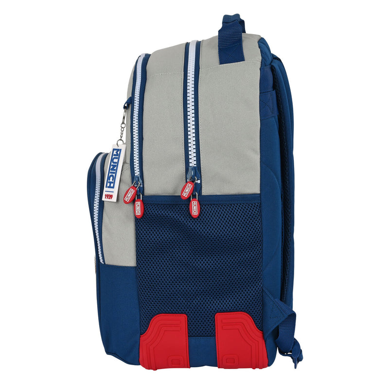 Schulrucksack Munich College Grau (32 x 42 x 15 cm)