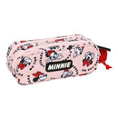 Zweifaches Mehrzweck-Etui Minnie Mouse Me time Rosa (21 x 8 x 6 cm)