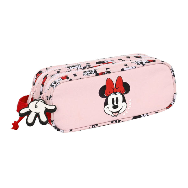 Zweifaches Mehrzweck-Etui Minnie Mouse Me time Rosa (21 x 8 x 6 cm)