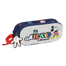 Zweifaches Mehrzweck-Etui Mickey Mouse Clubhouse Only one Marineblau (21 x 8 x 6 cm)