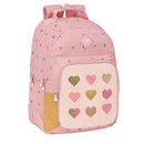 Schulrucksack Glow Lab Hearts Rosa (32 x 42 x 15 cm)