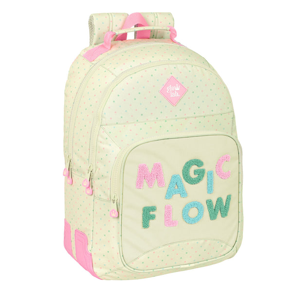 Schulrucksack Glow Lab Magic flow Beige (32 x 42 x 15 cm)