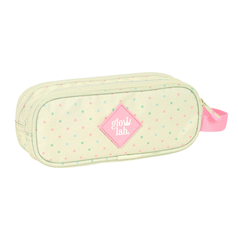 Zweifaches Mehrzweck-Etui Glow Lab Magic flow Beige (21 x 8 x 6 cm)